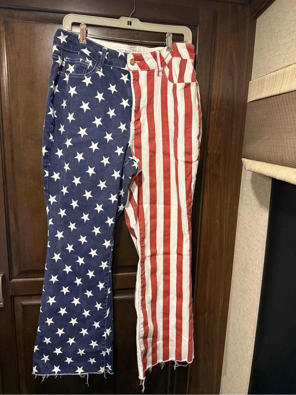 Judy Blue Stars & Stripes Flag Jeans - Red, White & Blue